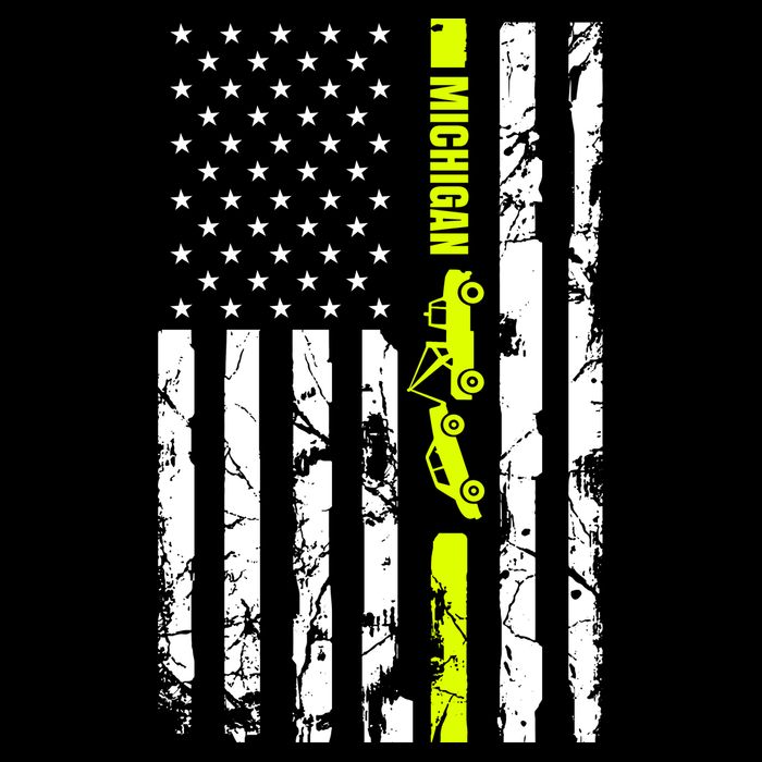 Michigan Tow Truck Driver Flag City Backpack