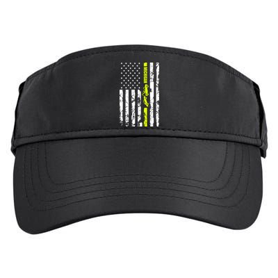 Michigan Tow Truck Driver Flag Adult Drive Performance Visor