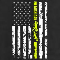 Michigan Tow Truck Driver Flag Adult Drive Performance Visor