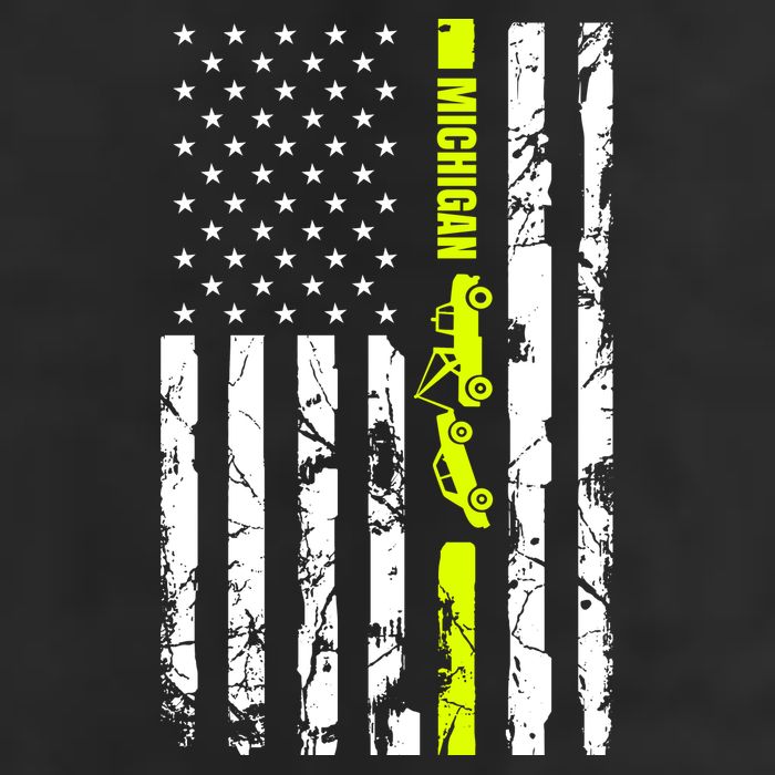 Michigan Tow Truck Driver Flag Adult Drive Performance Visor