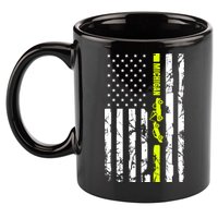 Michigan Tow Truck Driver Flag 11oz C Handle Ceramic Mug
