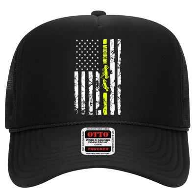 Michigan Tow Truck Driver Flag Trucker Hat
