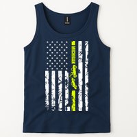Michigan Tow Truck Driver Flag Tank Top