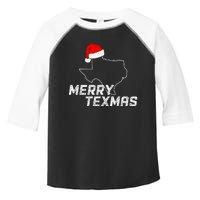 Merry Texmas Texas State Christmas Light Outline Santa Hat Toddler Fine Jersey T-Shirt