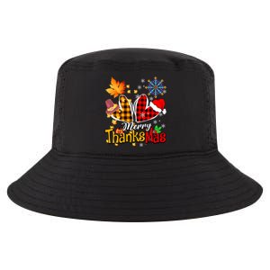 Merry Thanksmas Thanksgiving Christmas Heart Plaid Lover Cool Comfort Performance Bucket Hat