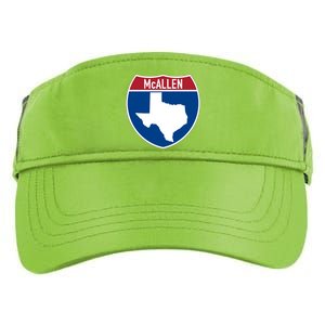 Mcallen Texas Tx Interstate Highway Vacation Souvenir Great Gift Adult Drive Performance Visor