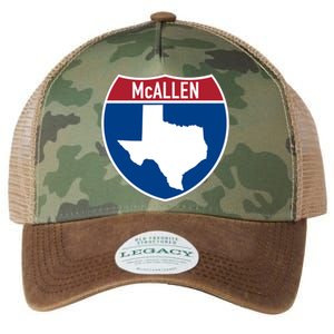 Mcallen Texas Tx Interstate Highway Vacation Souvenir Great Gift Legacy Tie Dye Trucker Hat