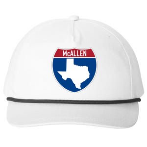 Mcallen Texas Tx Interstate Highway Vacation Souvenir Great Gift Snapback Five-Panel Rope Hat