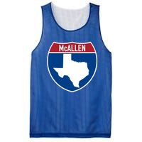 Mcallen Texas Tx Interstate Highway Vacation Souvenir Great Gift Mesh Reversible Basketball Jersey Tank