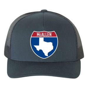 Mcallen Texas Tx Interstate Highway Vacation Souvenir Great Gift Yupoong Adult 5-Panel Trucker Hat