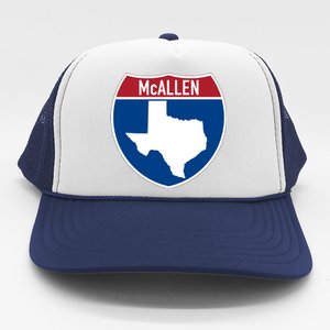 Mcallen Texas Tx Interstate Highway Vacation Souvenir Great Gift Trucker Hat