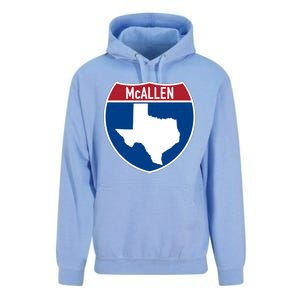 Mcallen Texas Tx Interstate Highway Vacation Souvenir Great Gift Unisex Surf Hoodie