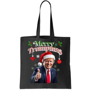 Merry Trumpmas Trump Christmas Santa Funny Ugly Sweater Gag Tote Bag