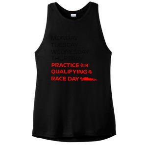 Monday Tuesday Thursday Practice Qualifying Race Day Ladies PosiCharge Tri-Blend Wicking Tank