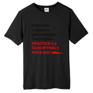 Monday Tuesday Thursday Practice Qualifying Race Day Tall Fusion ChromaSoft Performance T-Shirt