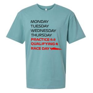 Monday Tuesday Thursday Practice Qualifying Race Day Sueded Cloud Jersey T-Shirt