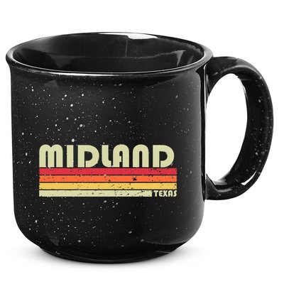 Midland Tx Texas Funny City Home Roots Gift Retro 70s 80s 15oz Campfire Ceramic Mug