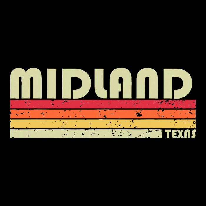 Midland Tx Texas Funny City Home Roots Gift Retro 70s 80s Flat Bill Trucker Hat