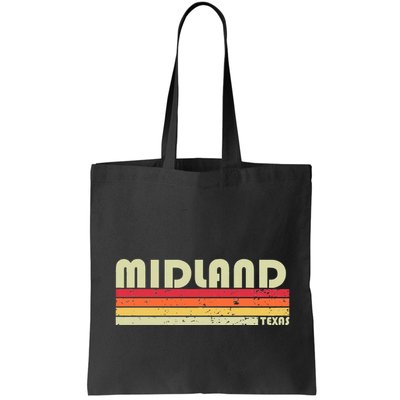 Midland Tx Texas Funny City Home Roots Gift Retro 70s 80s Bag