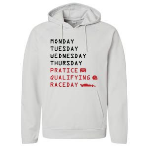 Monday Tuesday Thursday Practice Qualifying Race Day Performance Fleece Hoodie