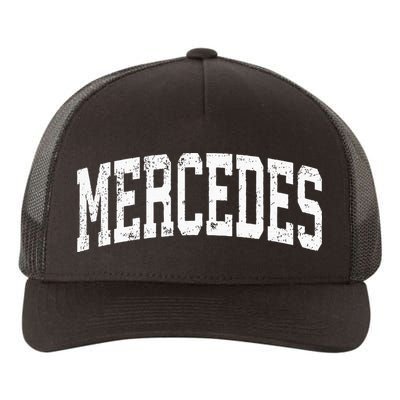 Mercedes Texas Tx Vintage Athletic Sports Design Yupoong Adult 5-Panel Trucker Hat