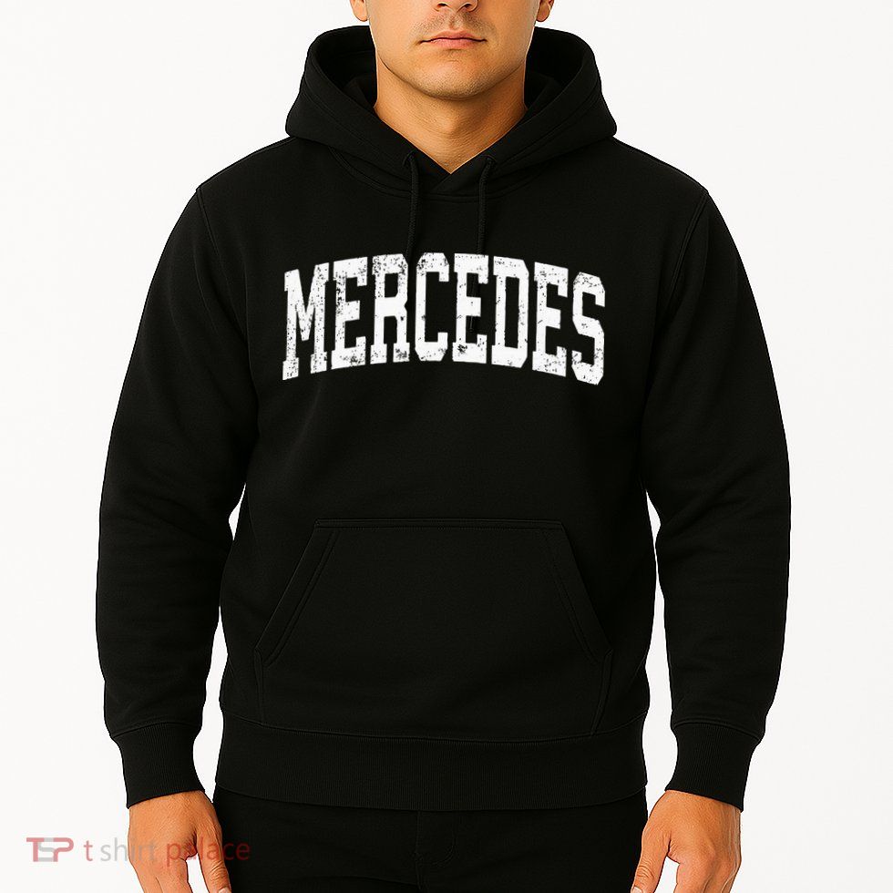 Mercedes Texas Tx Vintage Athletic Sports Design Hoodie