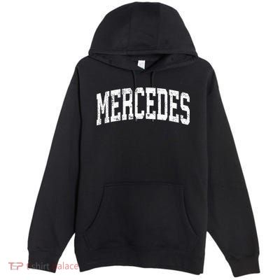 Mercedes Texas Tx Vintage Athletic Sports Design Premium Pullover Hoodie