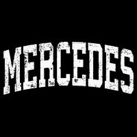 Mercedes Texas Tx Vintage Athletic Sports Design Tank Top