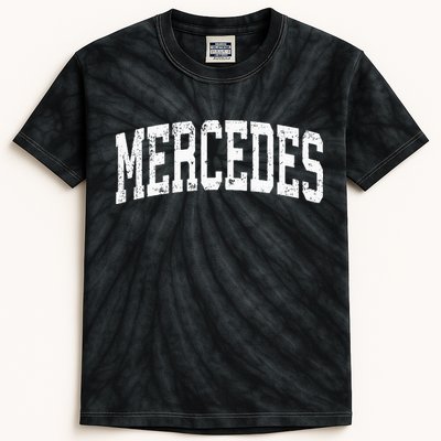 Mercedes Texas Tx Vintage Athletic Sports Design Kids Tie-Dye T-Shirt