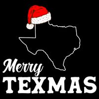 Merry Texmas Texas State Christmas Light Outline Santa Hat Impact Tech Backpack