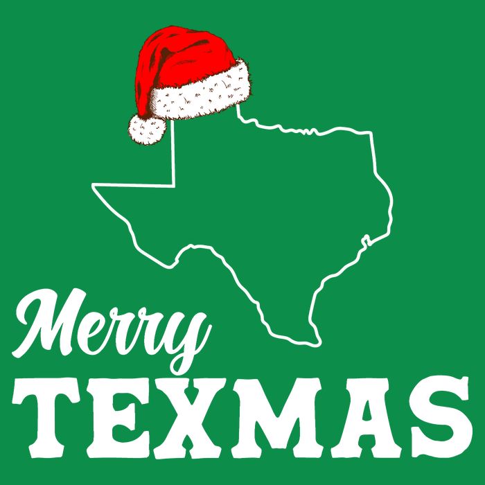 Merry Texmas Texas State Christmas Light Outline Santa Hat Hoodie