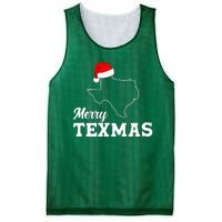 Merry Texmas Texas State Christmas Light Outline Santa Hat Mesh Reversible Basketball Jersey Tank