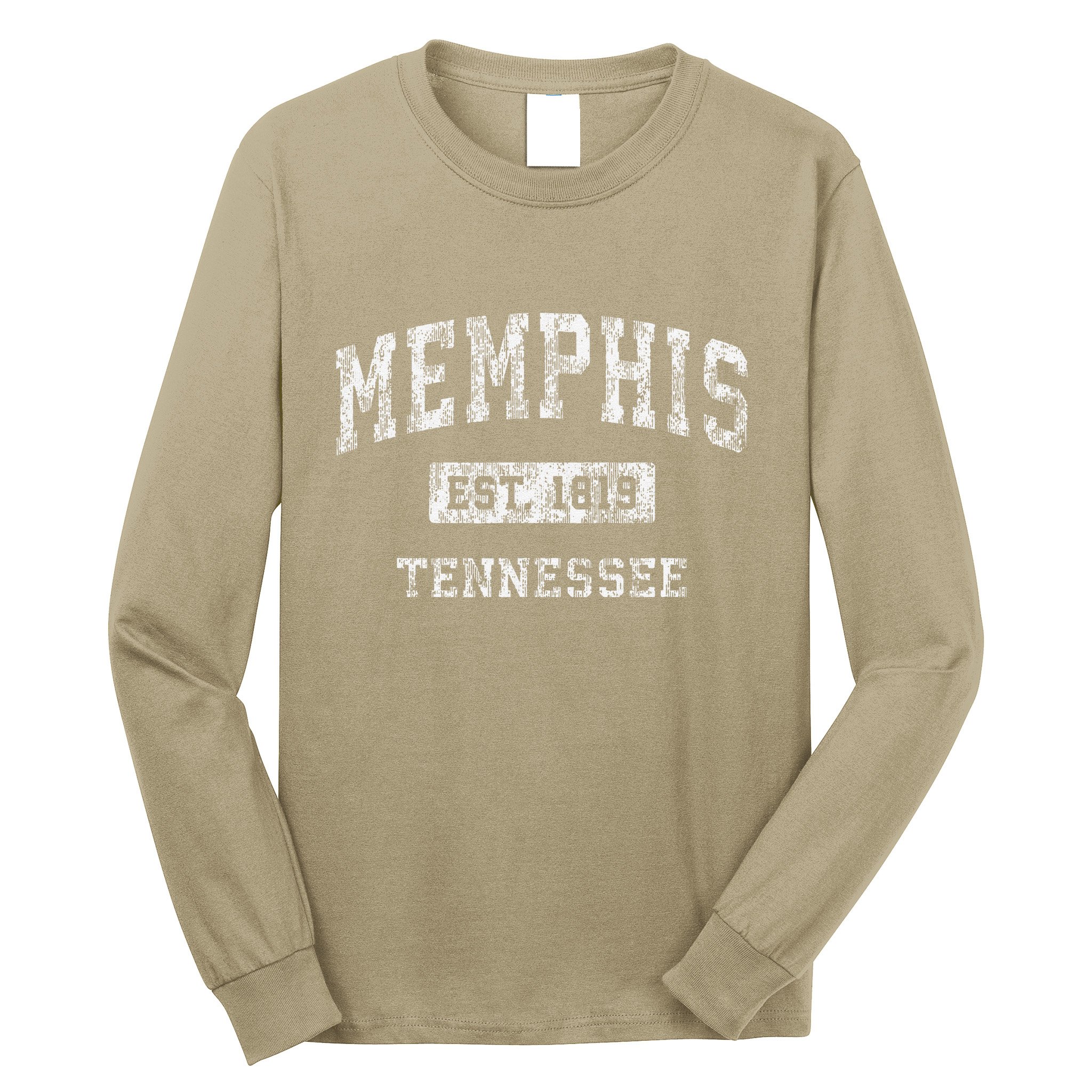 Memphis Tennessee Tn Vintage Established Long Sleeve Shirt
