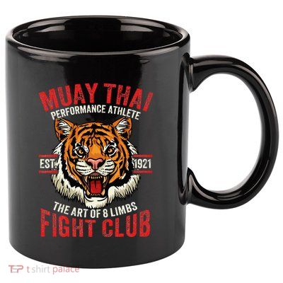 Muay Thai Thai Boxing 11oz C Handle Ceramic Mug