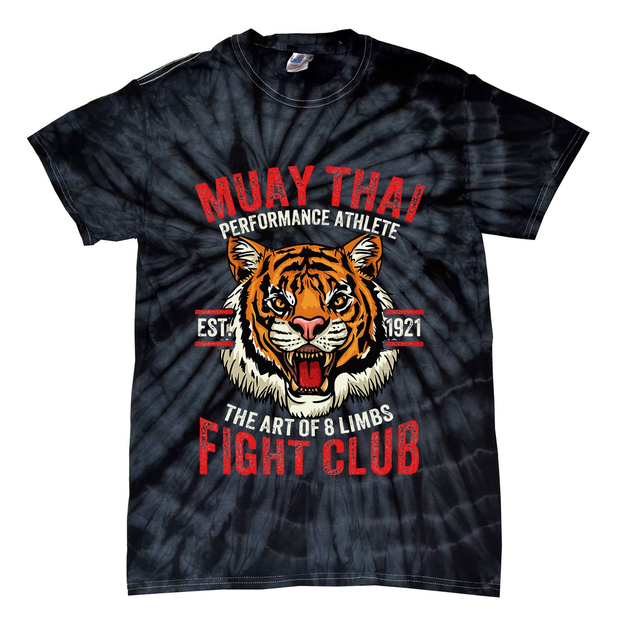 Muay Thai Thai Boxing Tie-Dye T-Shirt