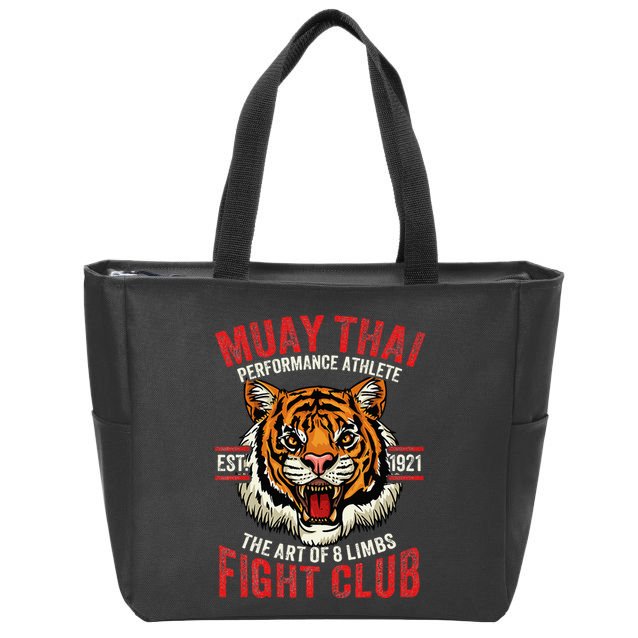 Muay Thai Thai Boxing Zip Tote Bag