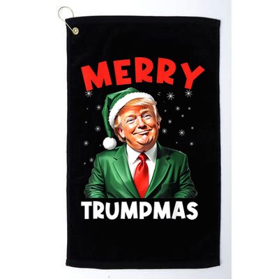 Merry Trumpmas Trump Christmas Santa Hat Gift Golf Towel
