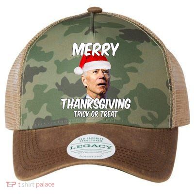 Merry Thanksgiving Trick Or Treat Funny Christmas Joe Biden Legacy Tie Dye Trucker Hat