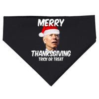 Merry Thanksgiving Trick Or Treat Funny Christmas Joe Biden USA-Made Doggie Bandana