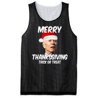 Merry Thanksgiving Trick Or Treat Funny Christmas Joe Biden Mesh Reversible Basketball Jersey Tank