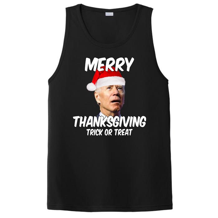 Merry Thanksgiving Trick Or Treat Funny Christmas Joe Biden PosiCharge Competitor Tank