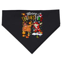 Merry Thanksmas Thanksgiving Christmas Turkey Santa Dabbing USA-Made Doggie Bandana