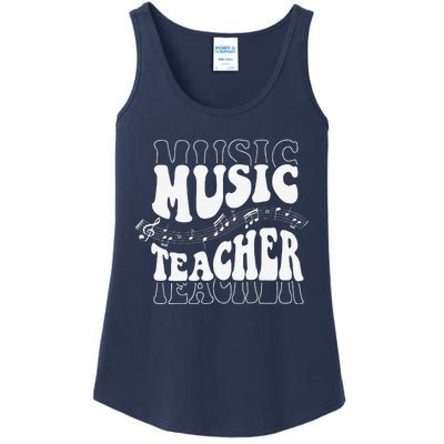 Music Teacher Teacher Life Love Music With Teacher Gifts Ladies Essential Tank