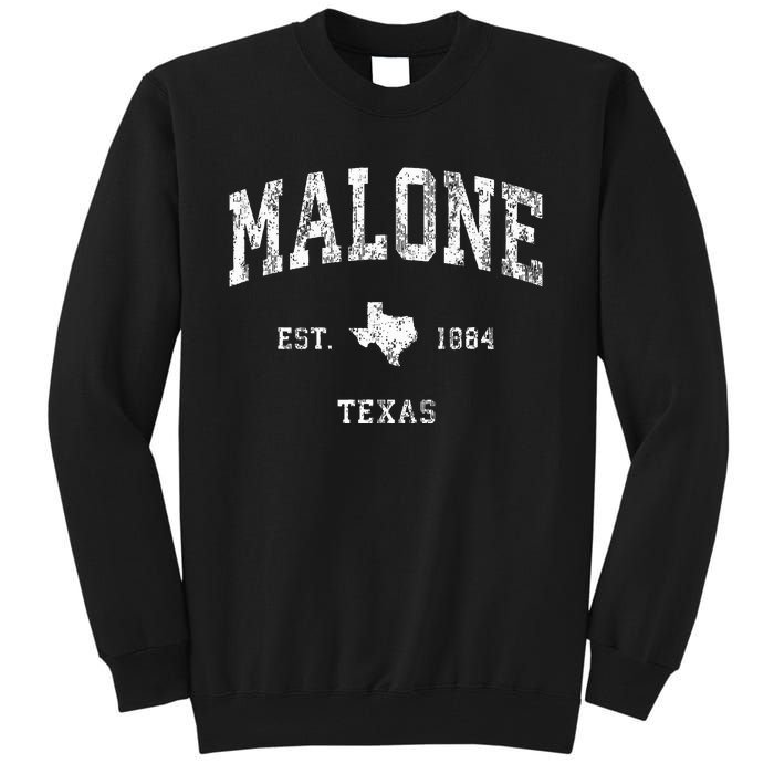 Malone Texas Tx Vintage Athletic Sports Tall Sweatshirt