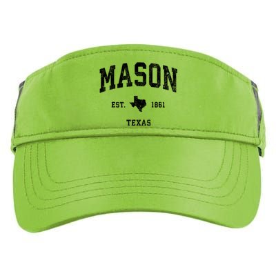 Mason Texas Tx Vintage Athletic Sports Adult Drive Performance Visor