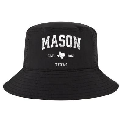 Mason Texas Tx Vintage Athletic Sports Cool Comfort Performance Bucket Hat