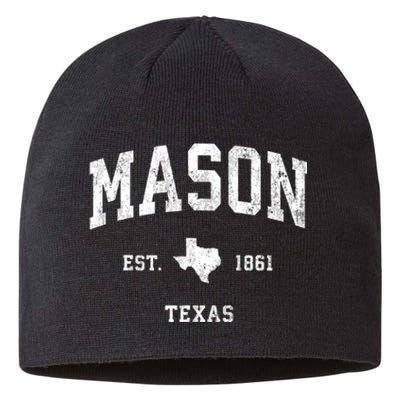 Mason Texas Tx Vintage Athletic Sports Sustainable Beanie