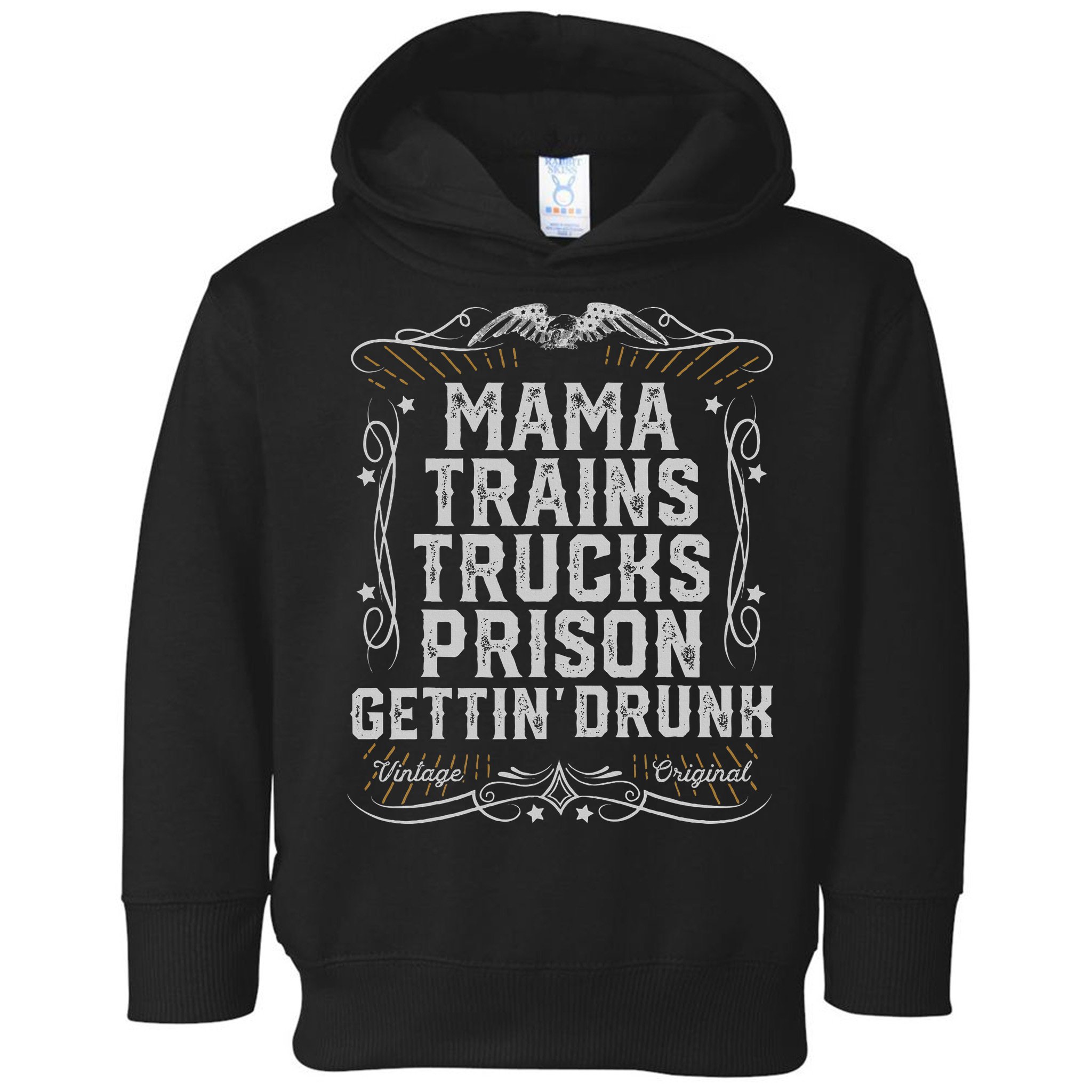 Mama Trains Trucks Prison Gettin Drunk Country Music Gift Toddler Hoodie