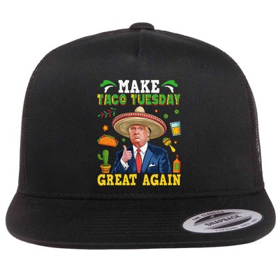 Make Taco Tuesday Great Again Trump Mexican Fiesta Flatbill Hat