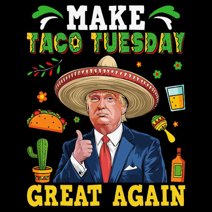 Make Taco Tuesday Great Again Trump Mexican Fiesta Wool Snapback Cap